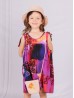 Kids Super Soft Bow Tie Shoulder Slip Fashion Dress (3-7  Yrs)